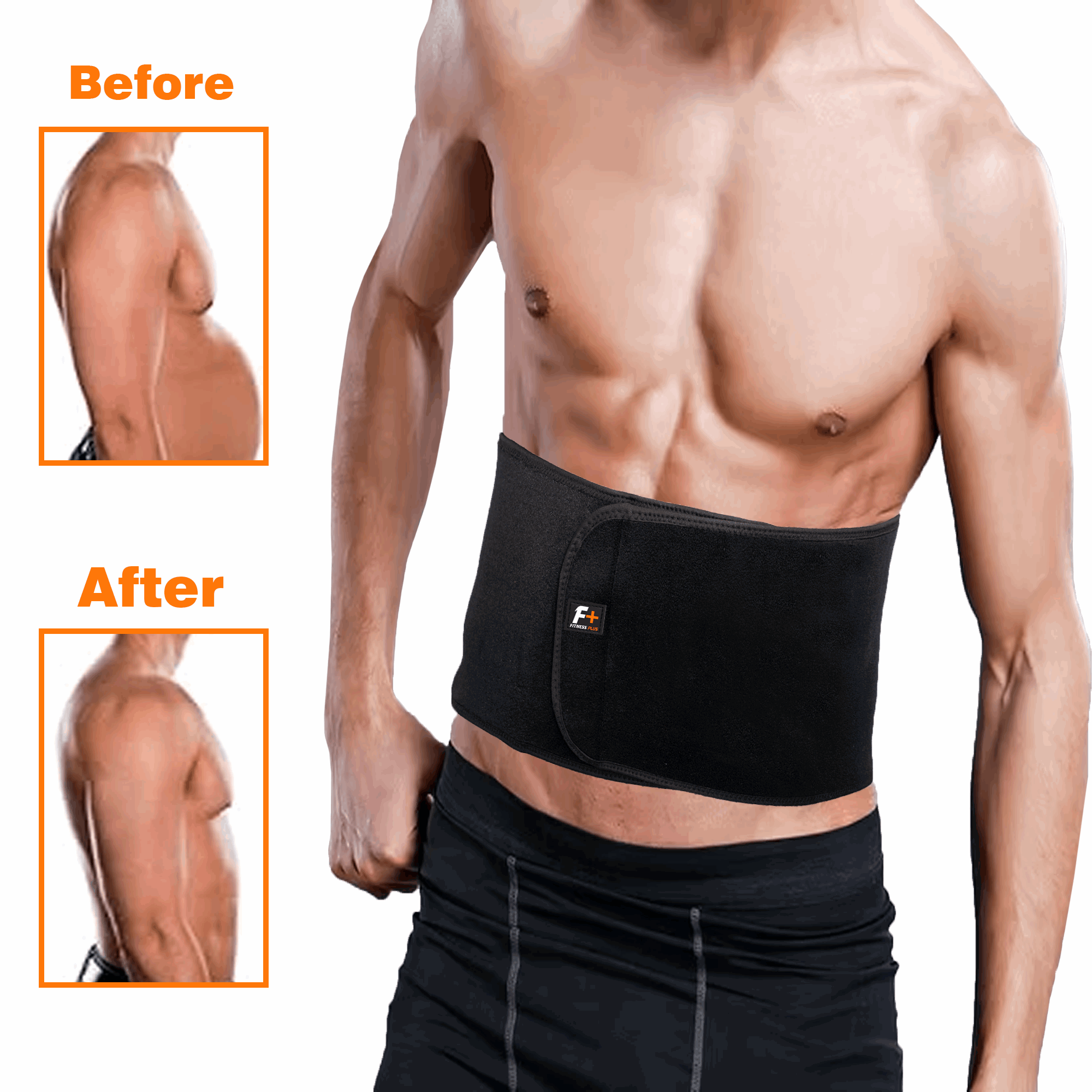 Premium Waist Trimmer and Sweat Belt for Weight Loss & Core SupportMen And Women – Adjustable Slimming Belt for