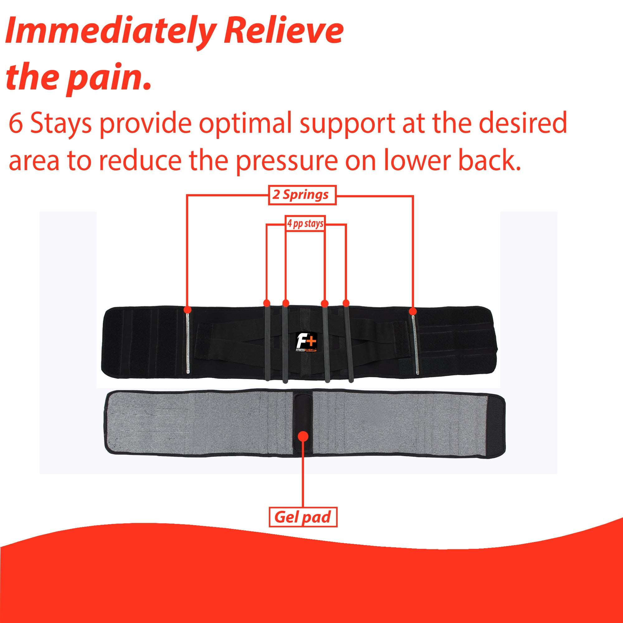 Lumber Back Support Belt Flexible Lower Back Pain Belt