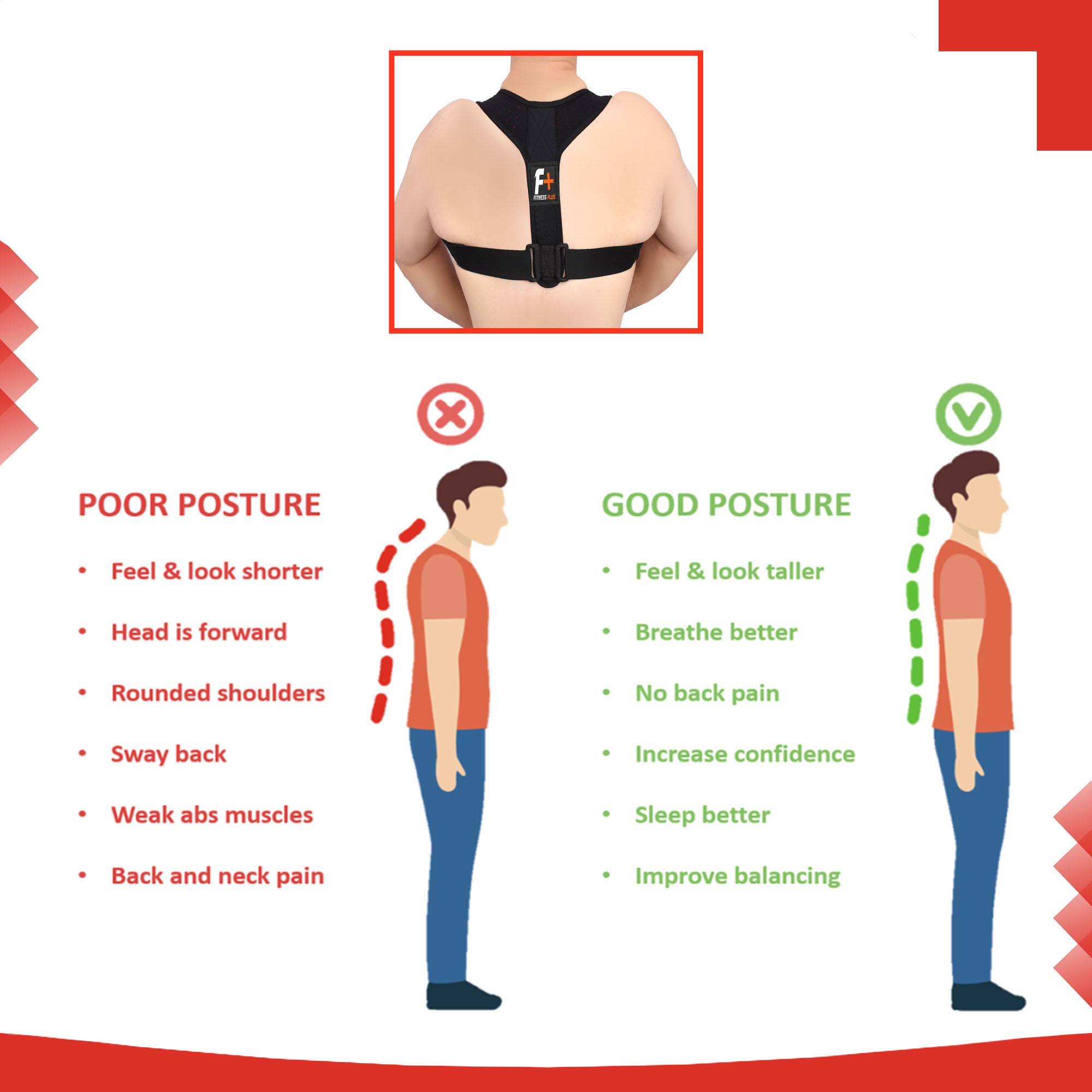 Posture Corrector Flexible Support Belt