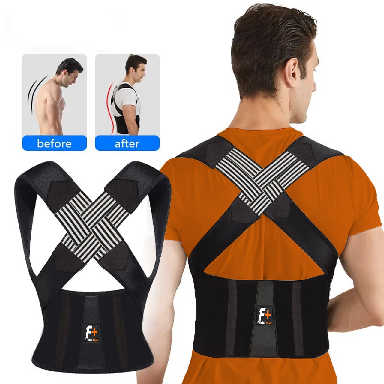 Fitness Plus Posture Corrector – Relieves Back Pain & Improves Alignment