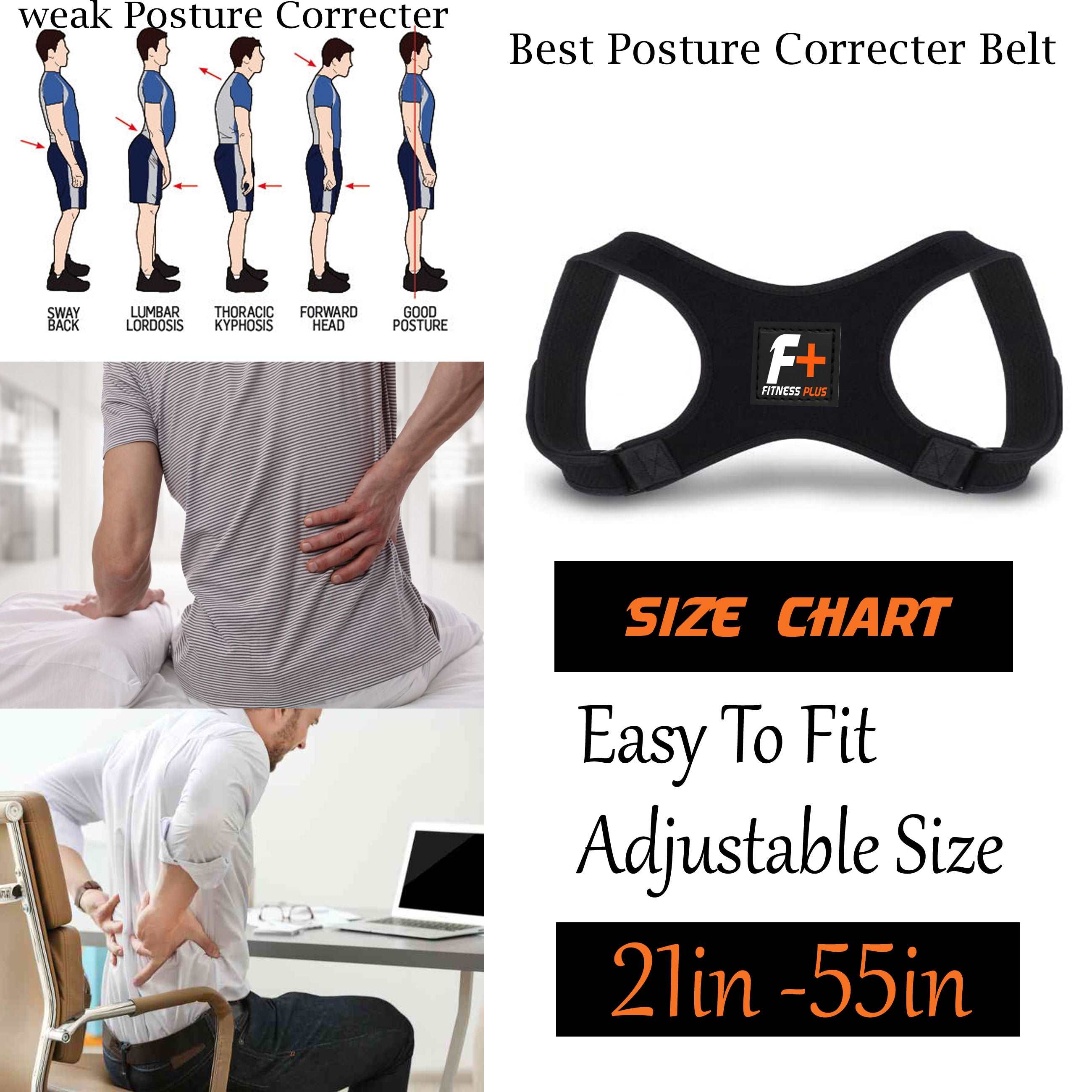 New Flexible Posture Corrector Support Belt