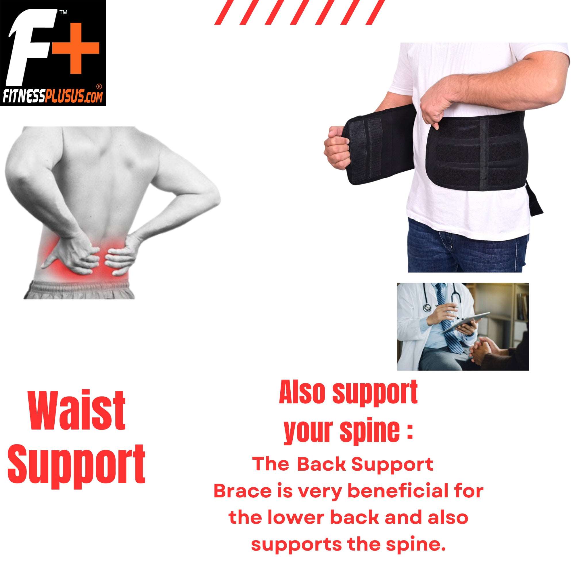 Lumber Back Support Belt Flexible Lower Back Pain Belt