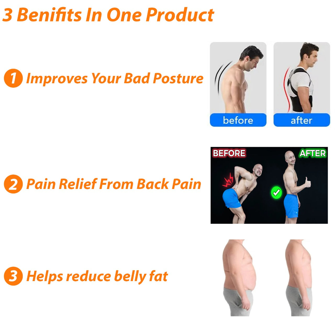 Fitness Plus Posture Corrector – Relieves Back Pain & Improves Alignment