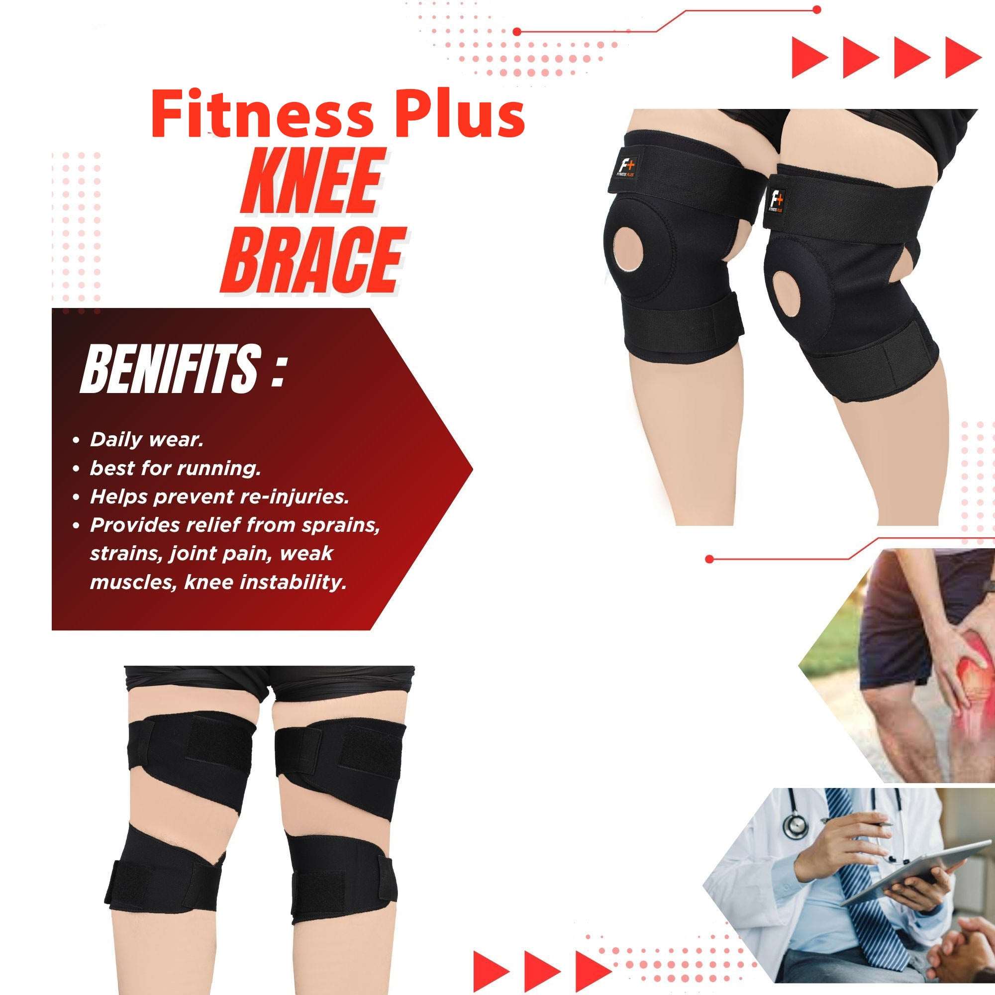 Knee Flexible Pain Relief Support  Brace