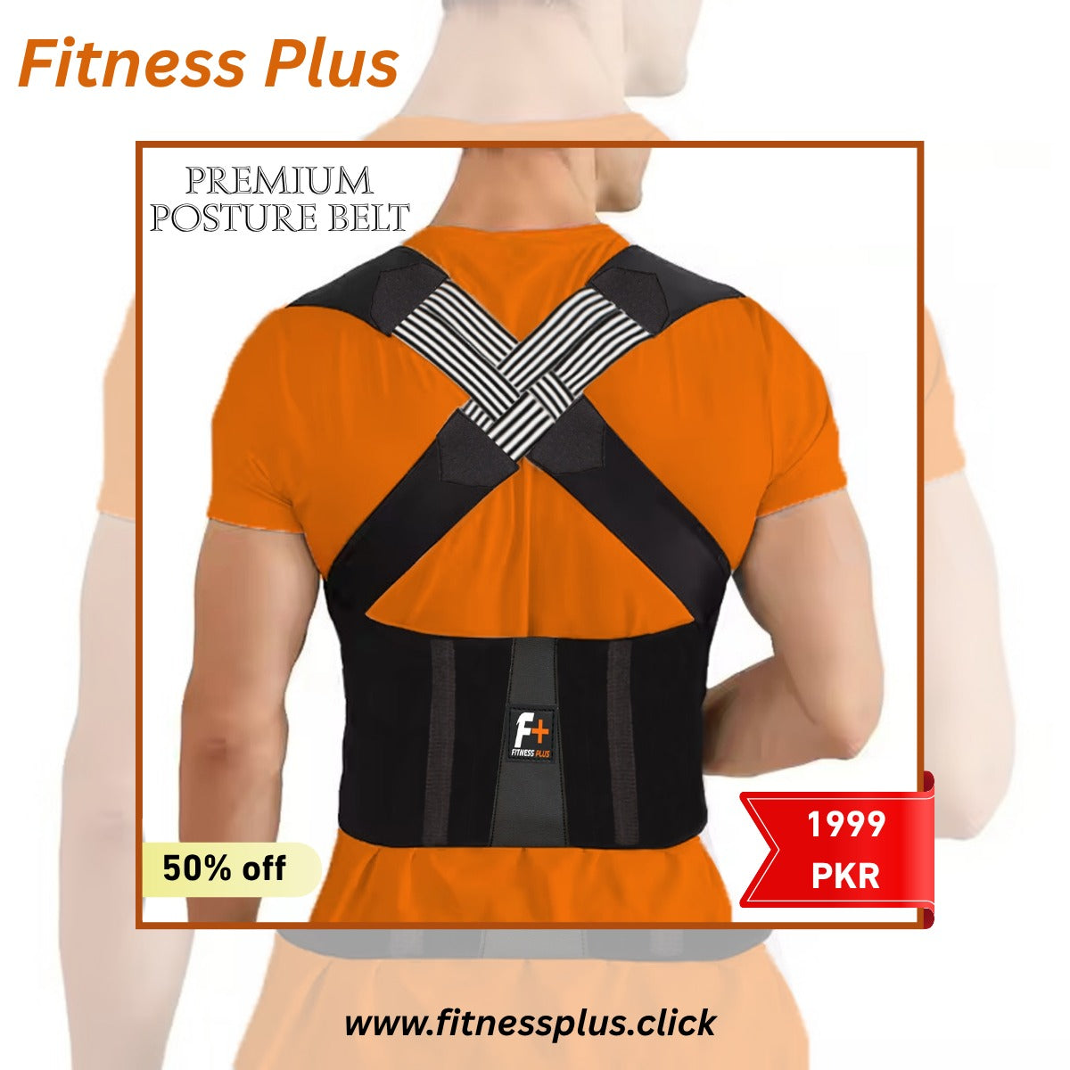 Fitness Plus Posture Corrector – Relieves Back Pain & Improves Alignment