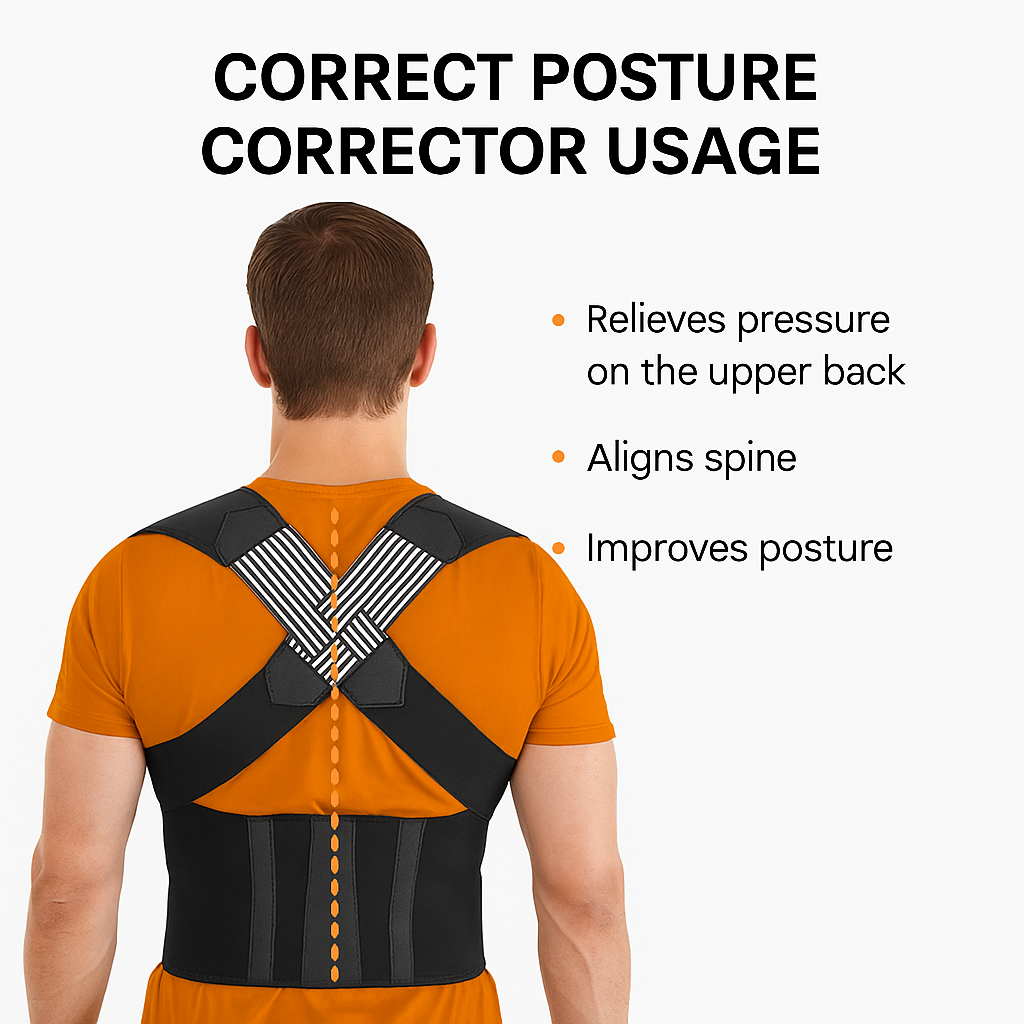 Fitness Plus Posture Corrector – Relieves Back Pain & Improves Alignment